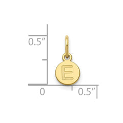 10k Yellow Gold  1 Letter Bubble Pendant