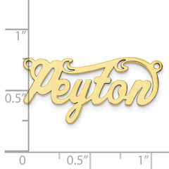 10k Yellow Gold  Polished Name Plate - 3