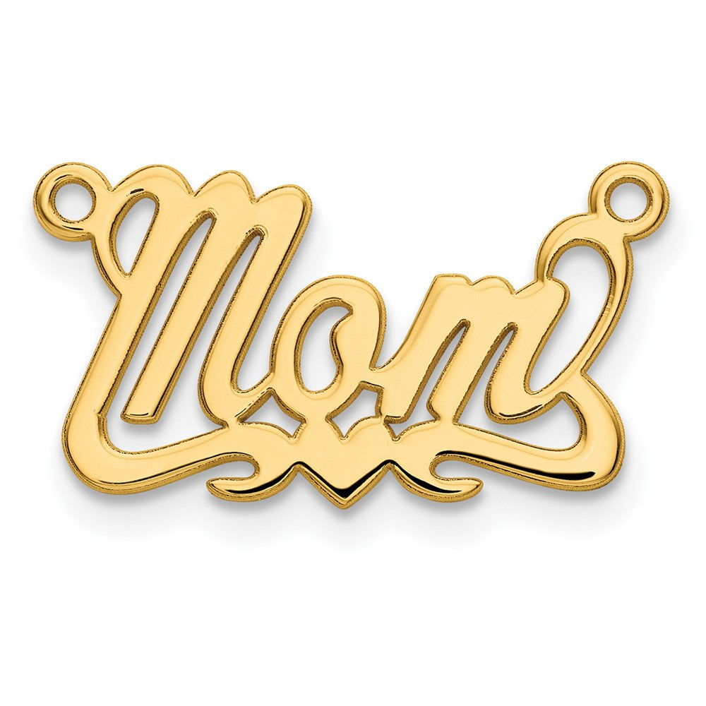 10k Yellow Gold Polished Heart Name Plate - 3