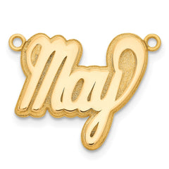 10k Yellow Gold 3D Polished Name Plate - 2