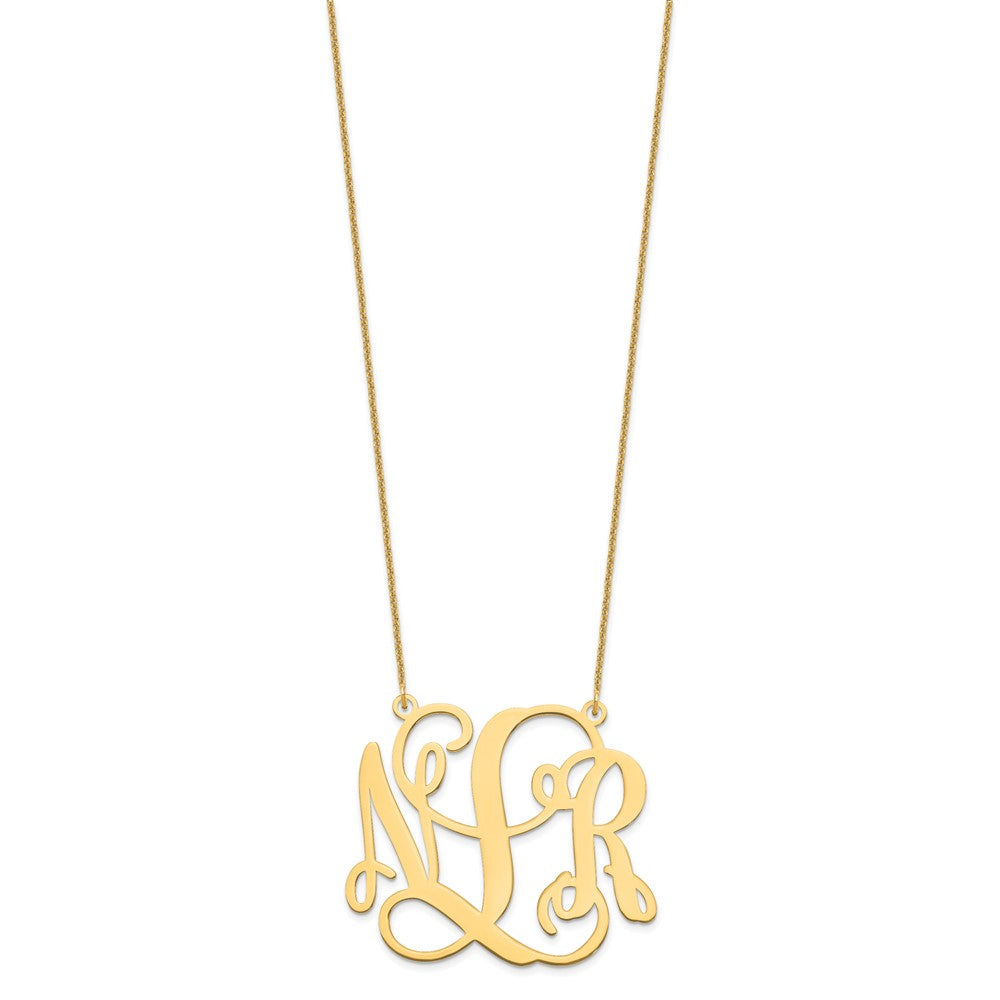 10k Yellow Gold Monogram Necklace