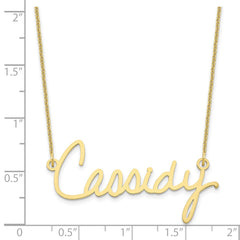 10k Yellow Gold Signature Necklace