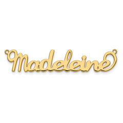 10k Yellow Gold Name Plate