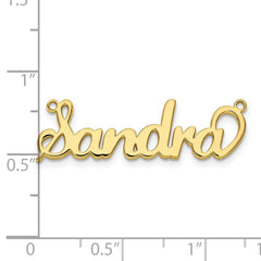 10k Yellow Gold Name Plate