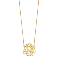 10k Yellow Gold Monogram Necklace