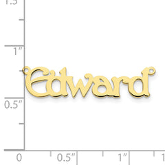 10k Yellow Gold Polished Name Plate