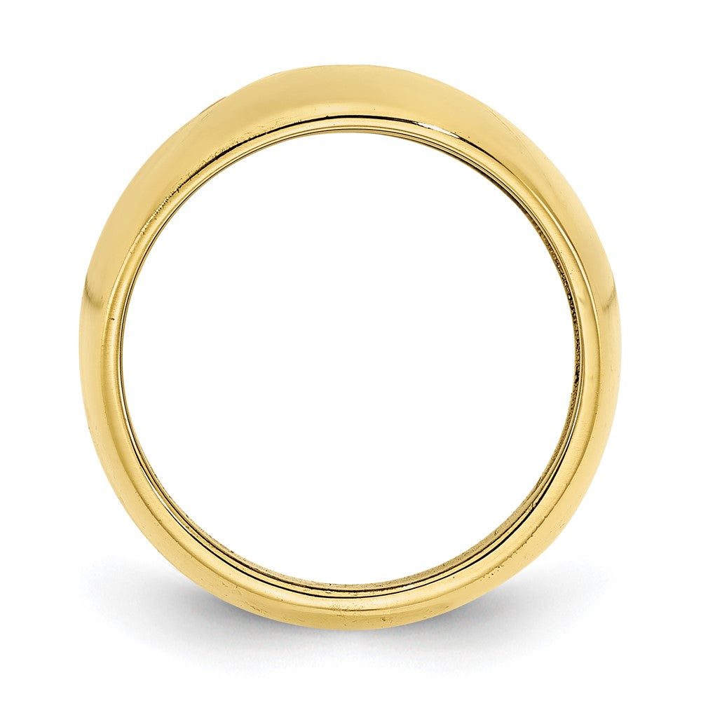 10KY 2 Birthstone Personalized Cigar Ring