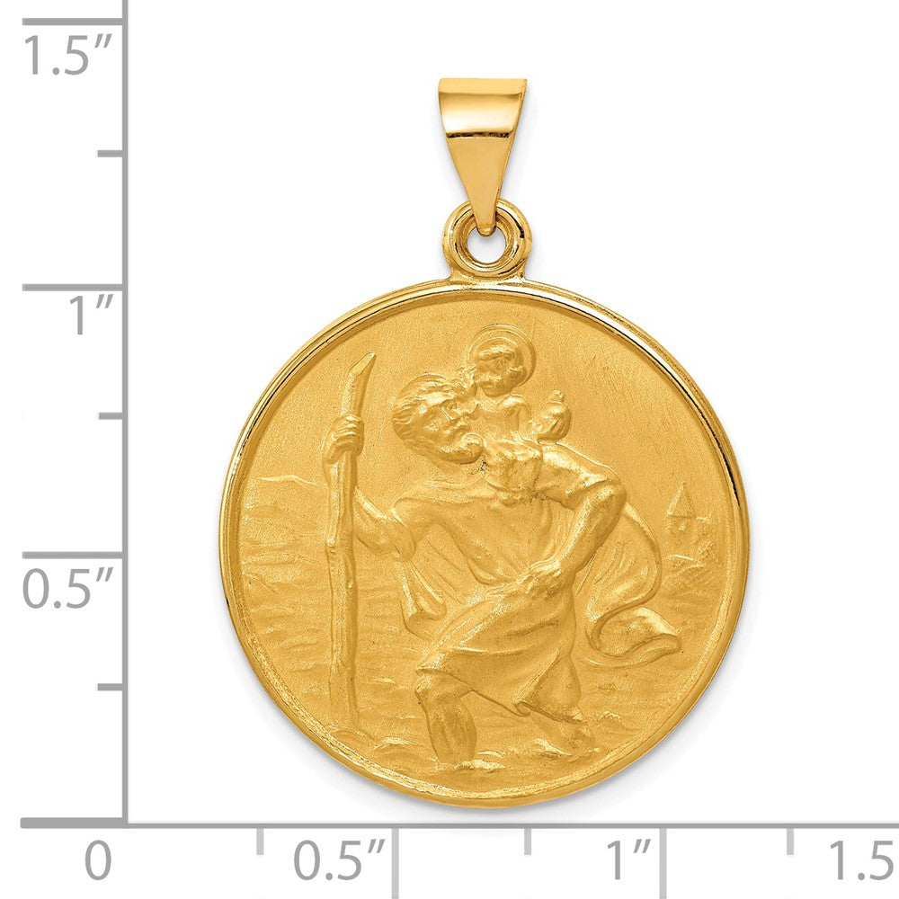 18k Saint Christopher Medal Pendant