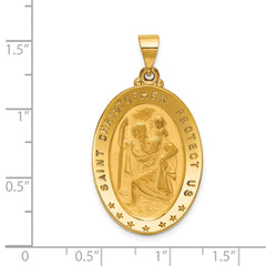 18k Saint Christopher Medal Pendant - 2