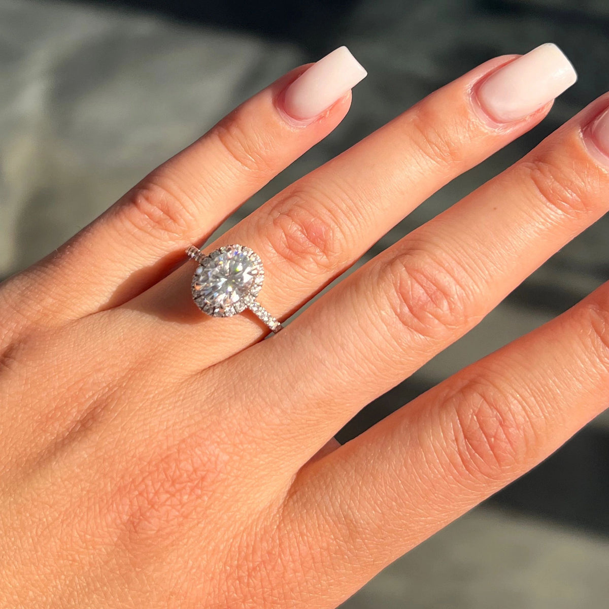 LIV "Mel" Lab Grown Diamond Oval Engagement Ring