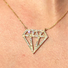 LIV x The Diamonds Girl Yellow Gold Diamond Necklace