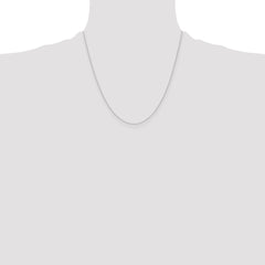 14k White Gold .4 mm Carded Cable Rope Chain - 4