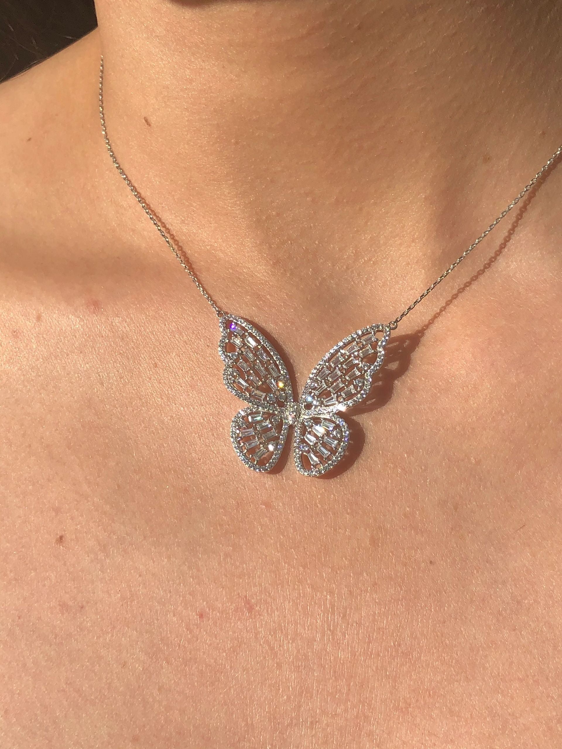 LIV Silver Butterfly Necklace