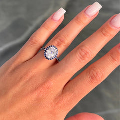 LIV "Regina" Lab Grown Diamond Oval Cut Engagement Ring
