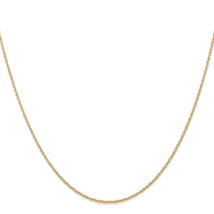 14K 24 inch Carded .7mm Cable Rope with Spring Ring Clasp Chain