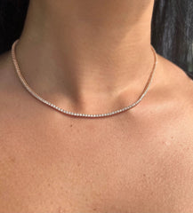 LIV "Shine" Diamond Tennis Necklace