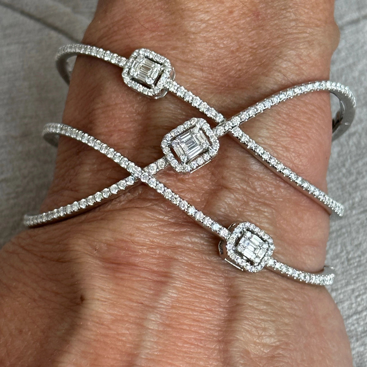 LIV “Julia” diamond cuff bracelet
