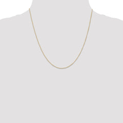 14K 20 inch Carded .5mm Curb with Spring Ring Clasp Chain