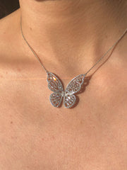 LIV Silver Butterfly Necklace