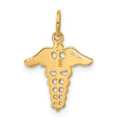 14k Caduceus Charm