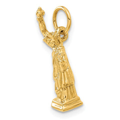 14k  3D Statue Of Liberty Charm