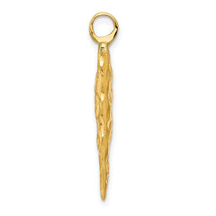 14k 3D Arrow Head Charm