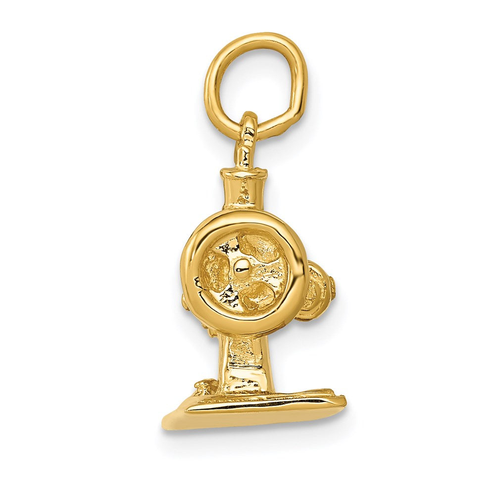 14K  3D Antique Sewing Machine Charm