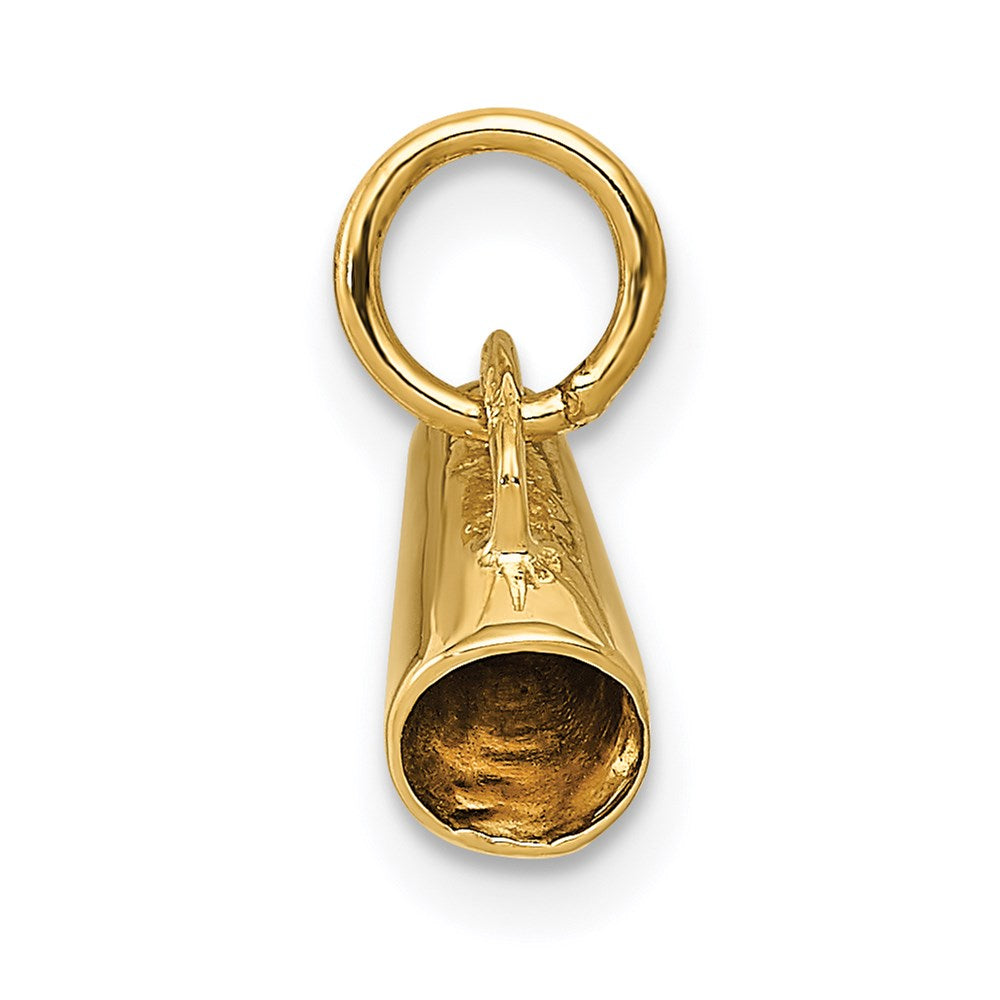 14K 3D Megaphone Charm