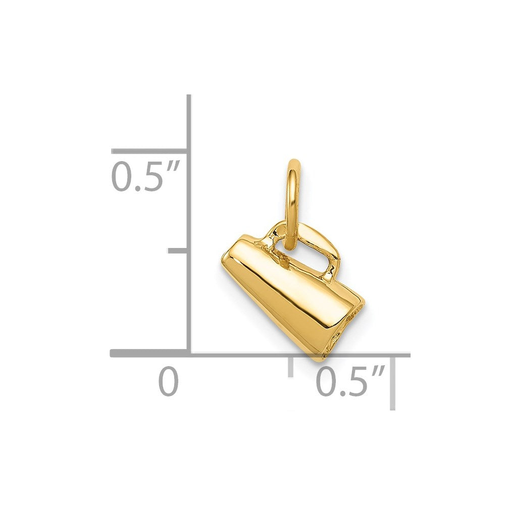 14K 3D Megaphone Charm