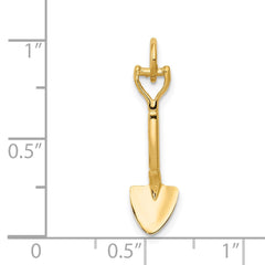 14k 3-D Spade Charm