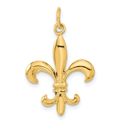 14k Solid Fleur de Lis 3-D Charm