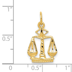14k Scales Of Justice Charm