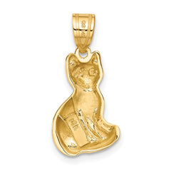 14k Cat Charm - 2