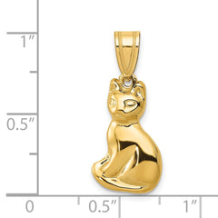 14k Cat Charm - 2