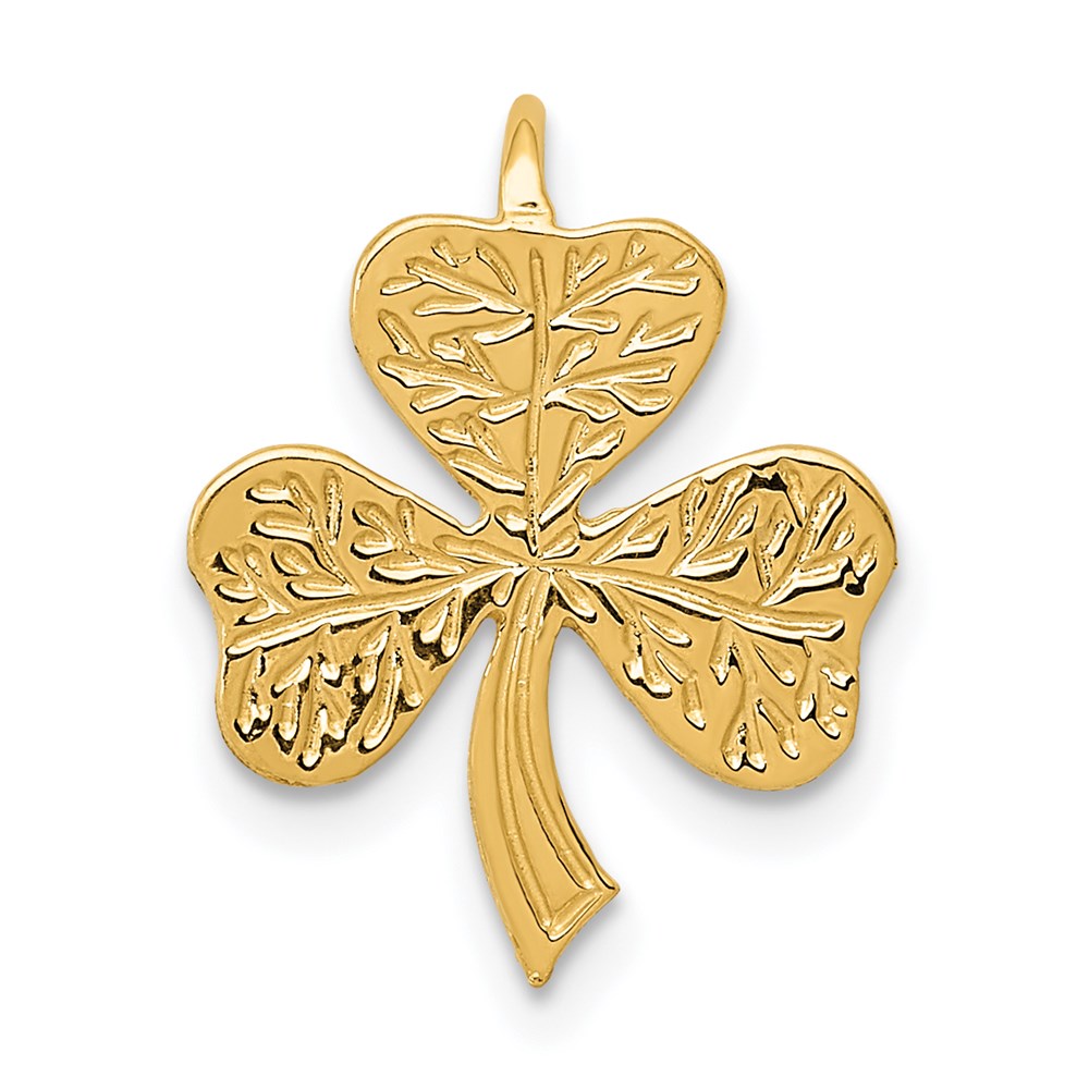 14k Shamrock Chain Slide - 2