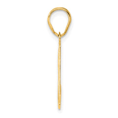 14k Polished Etched Number 31 Pendant