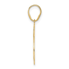 14k Polished Etched Number 65 Pendant