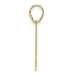 14k Polished Etched Number 94 Pendant