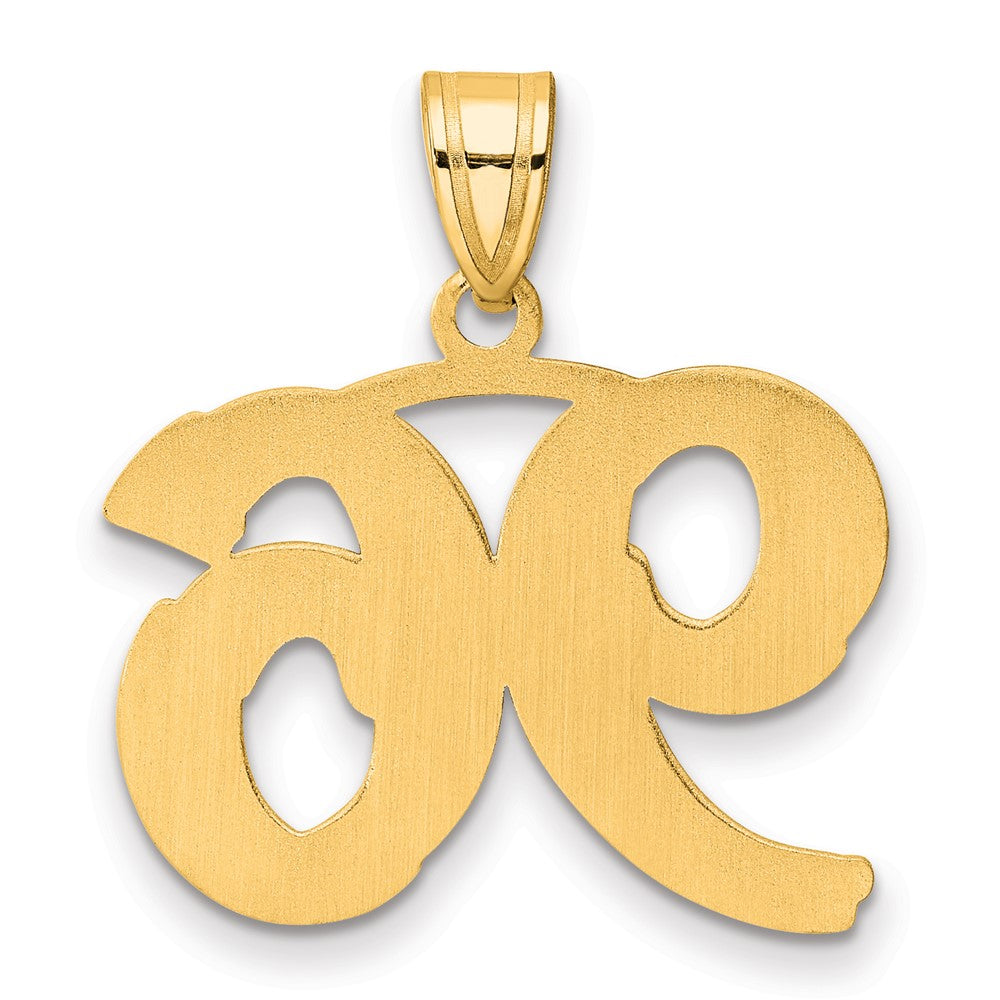 14k Polished Etched Number 96 Pendant