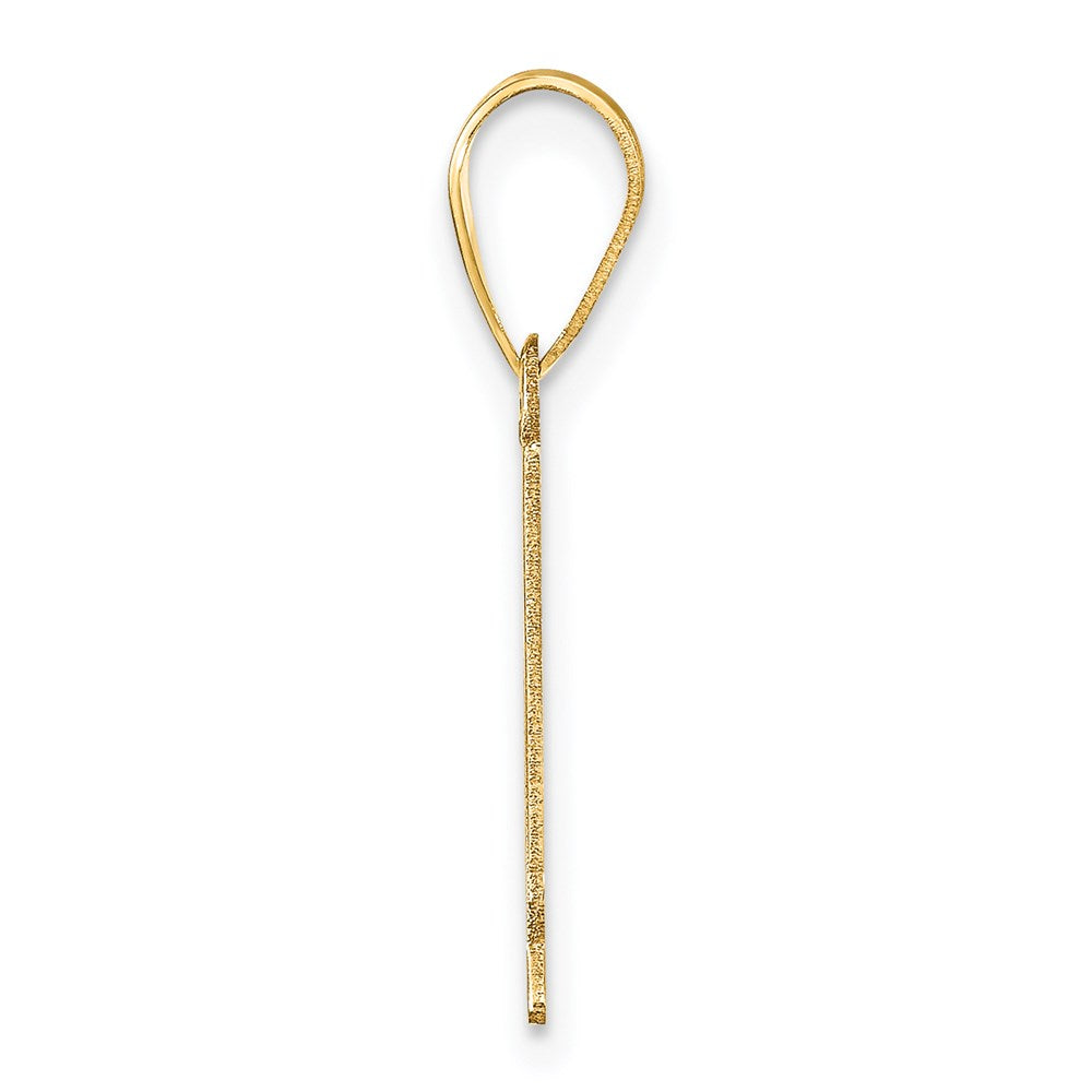 14k Polished Number 1 Pendant