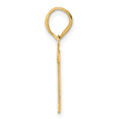 14k Polished Number 11 Pendant