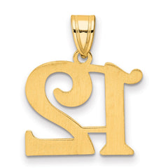 14k Polished Number 12 Pendant
