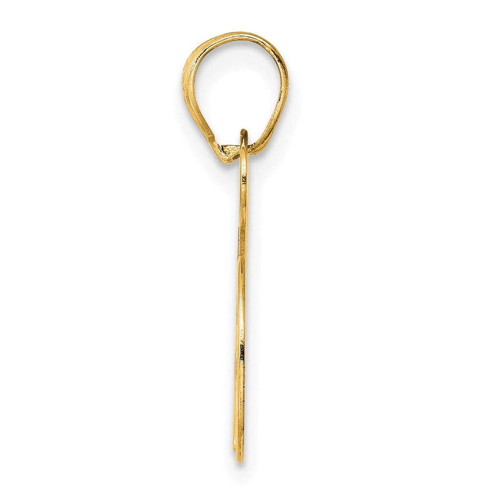 14k Polished Number 15 Pendant