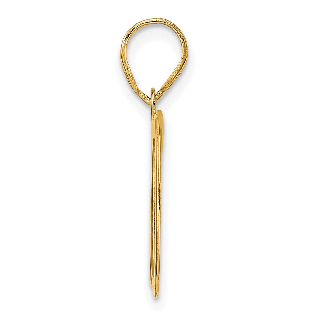 14k Polished Number 30 Pendant