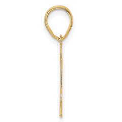 14k Polished Number 34 Pendant