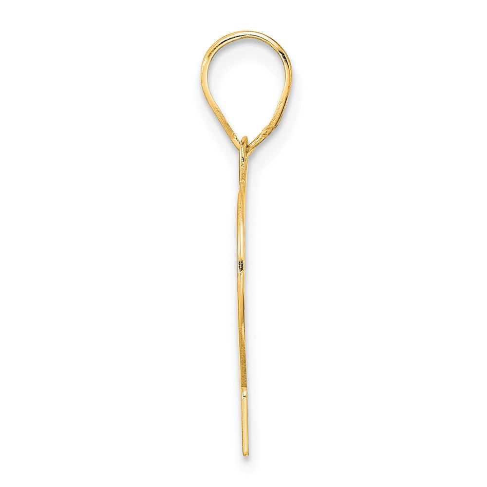 14k Polished Number 42 Pendant