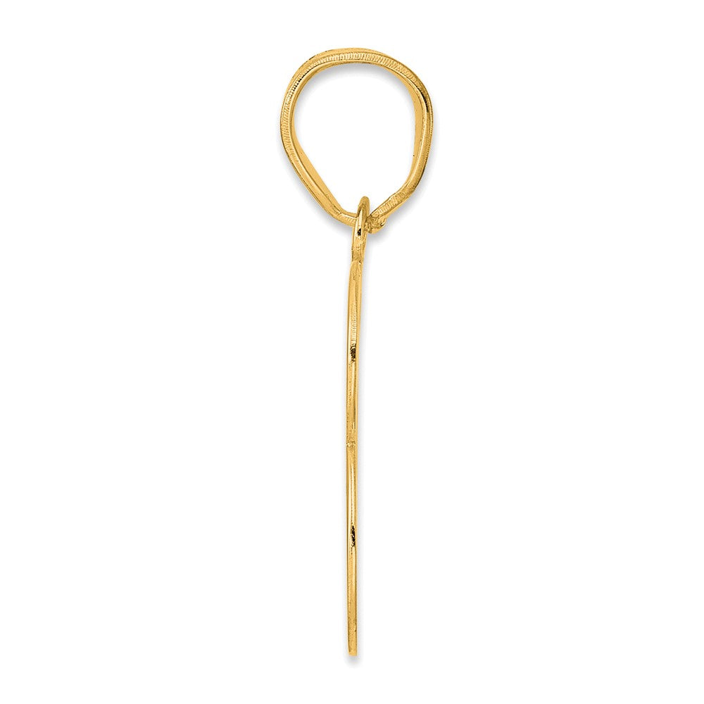 14k Polished Number 63 Pendant