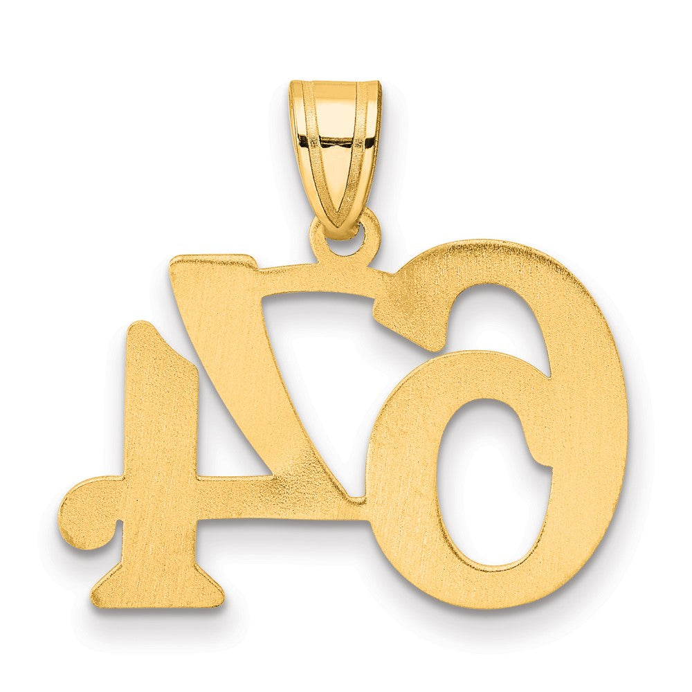 14k Polished Number 64 Pendant