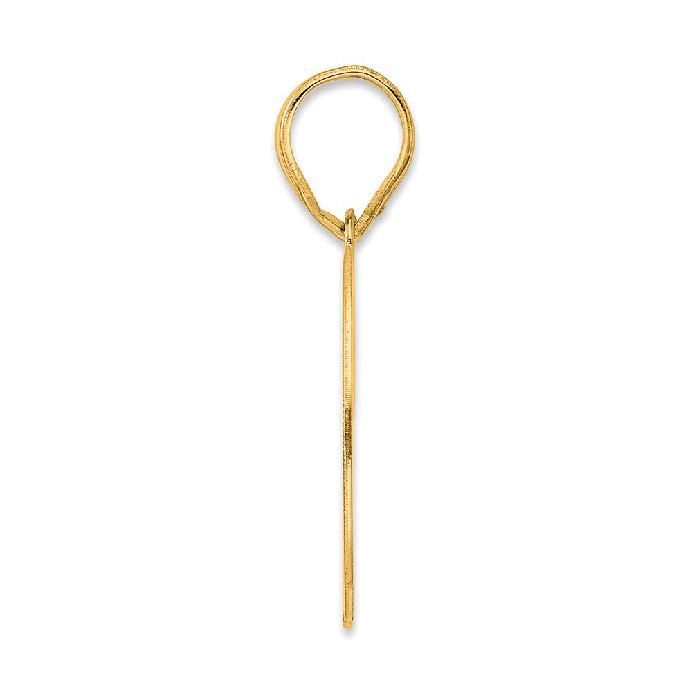 14k Polished Number 70 Pendant