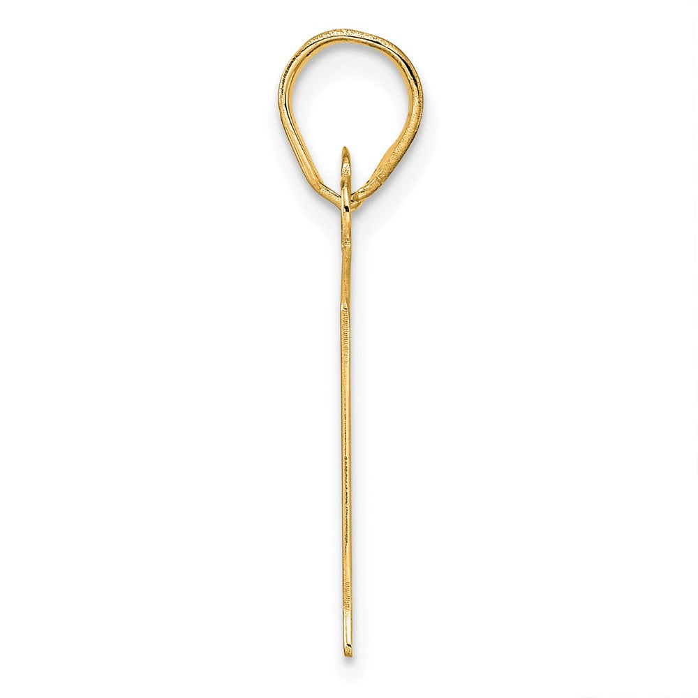 14k Polished Number 81 Pendant